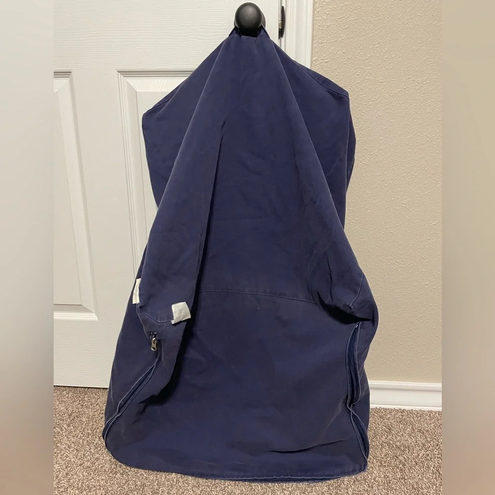 Pottery Barn My First Anywhere Chair Dark Blue Slipcover. Embroidered “Truett”.